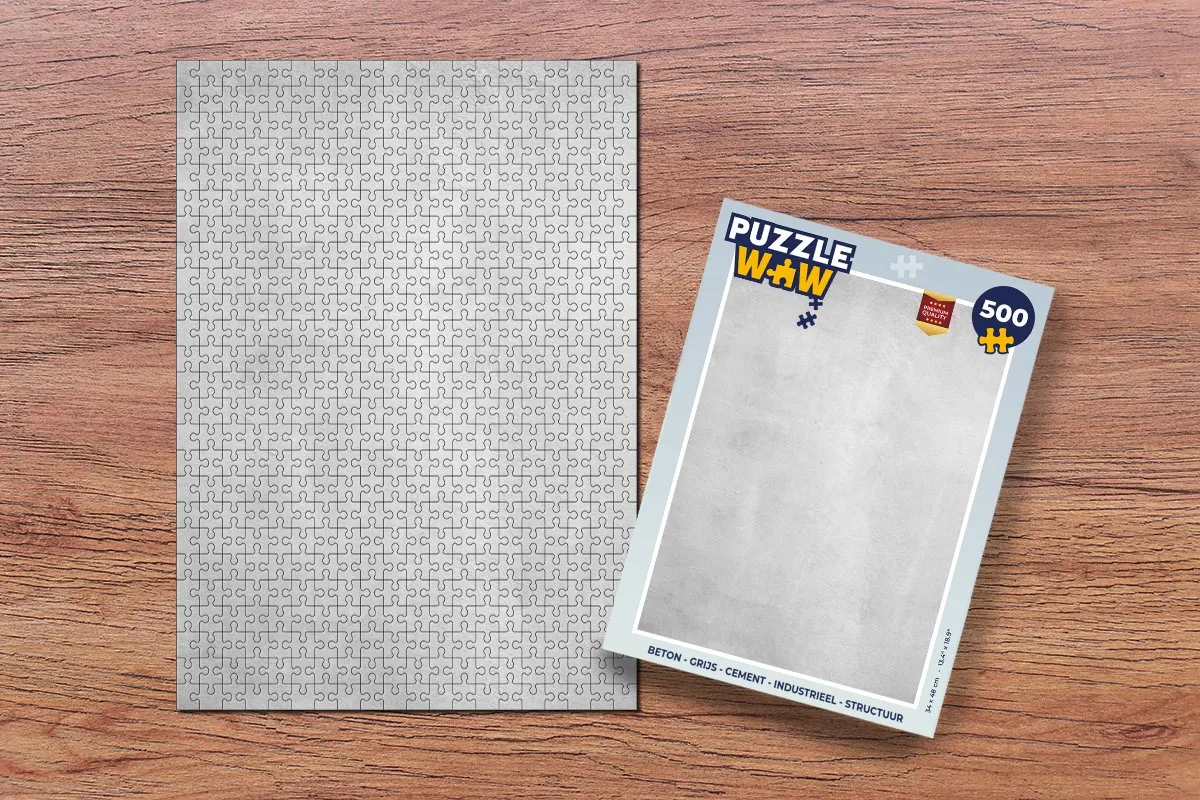 PuzzleWow Beton Puzzel 500 Stuks - Multicolor