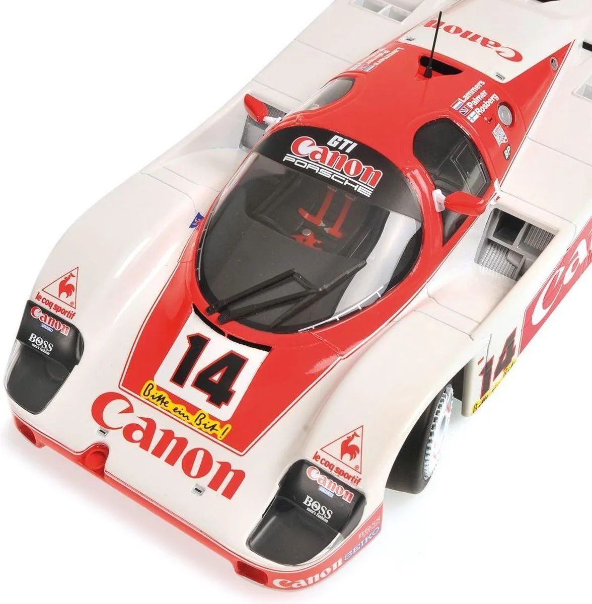 Porsche 956K Canon Racing #14 Nürburgring 1983 - 1:18 - Minichamps - Wit/Rood - afbeelding 6 van 6