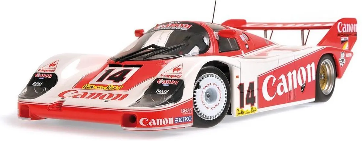 Porsche 956K Canon Racing #14 Nürburgring 1983 - 1:18 - Minichamps - Wit/Rood
