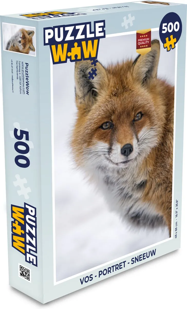 PuzzleWow Vos Portret Legpuzzel 500 Stuks