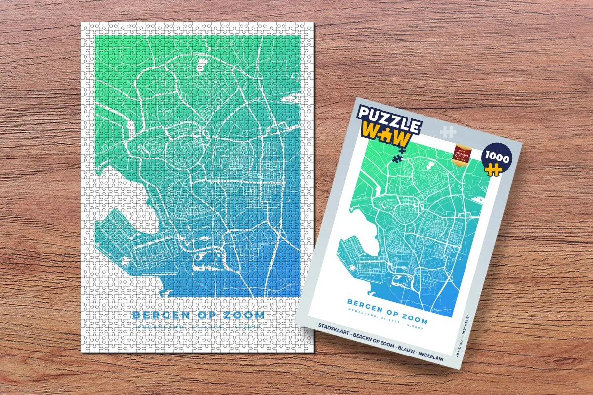 PuzzleWow Bergen op Zoom Legpuzzel 1000 Stuks - Multicolor