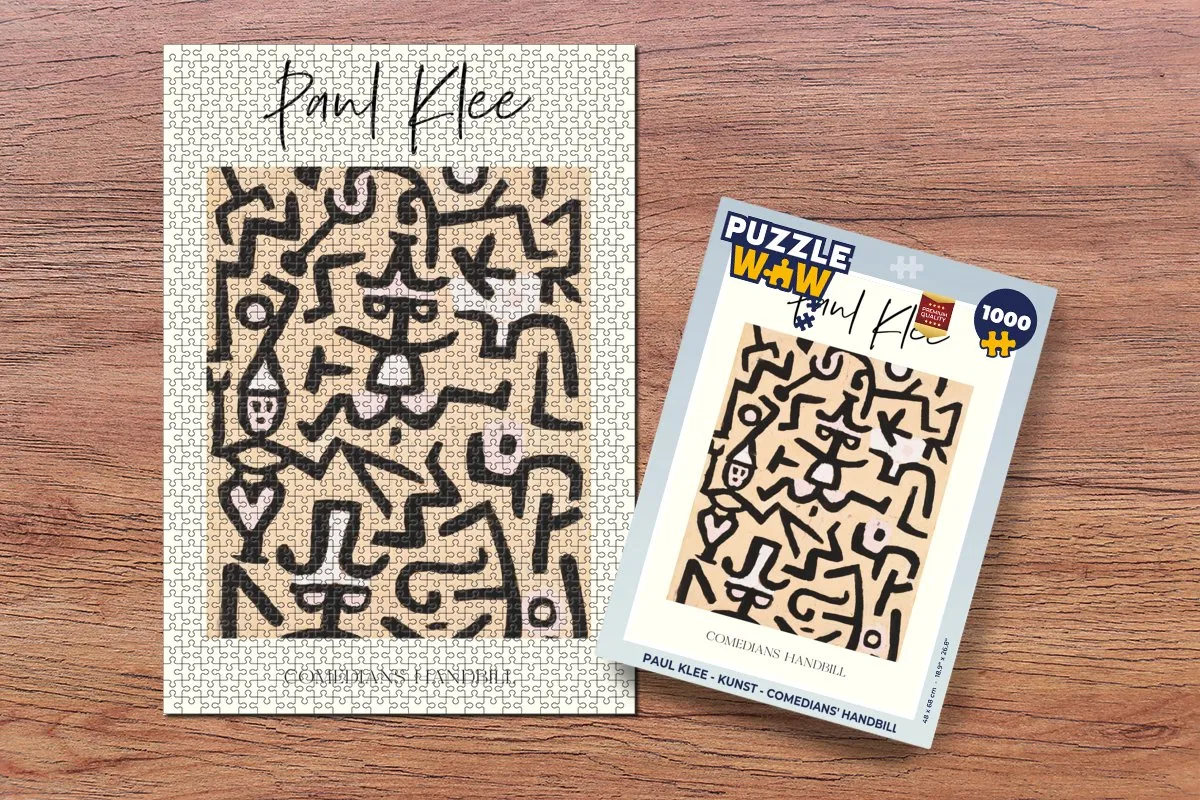 PuzzleWow Paul Klee Comedians' Handbill Legpuzzel 1000 Stuks - Multicolor