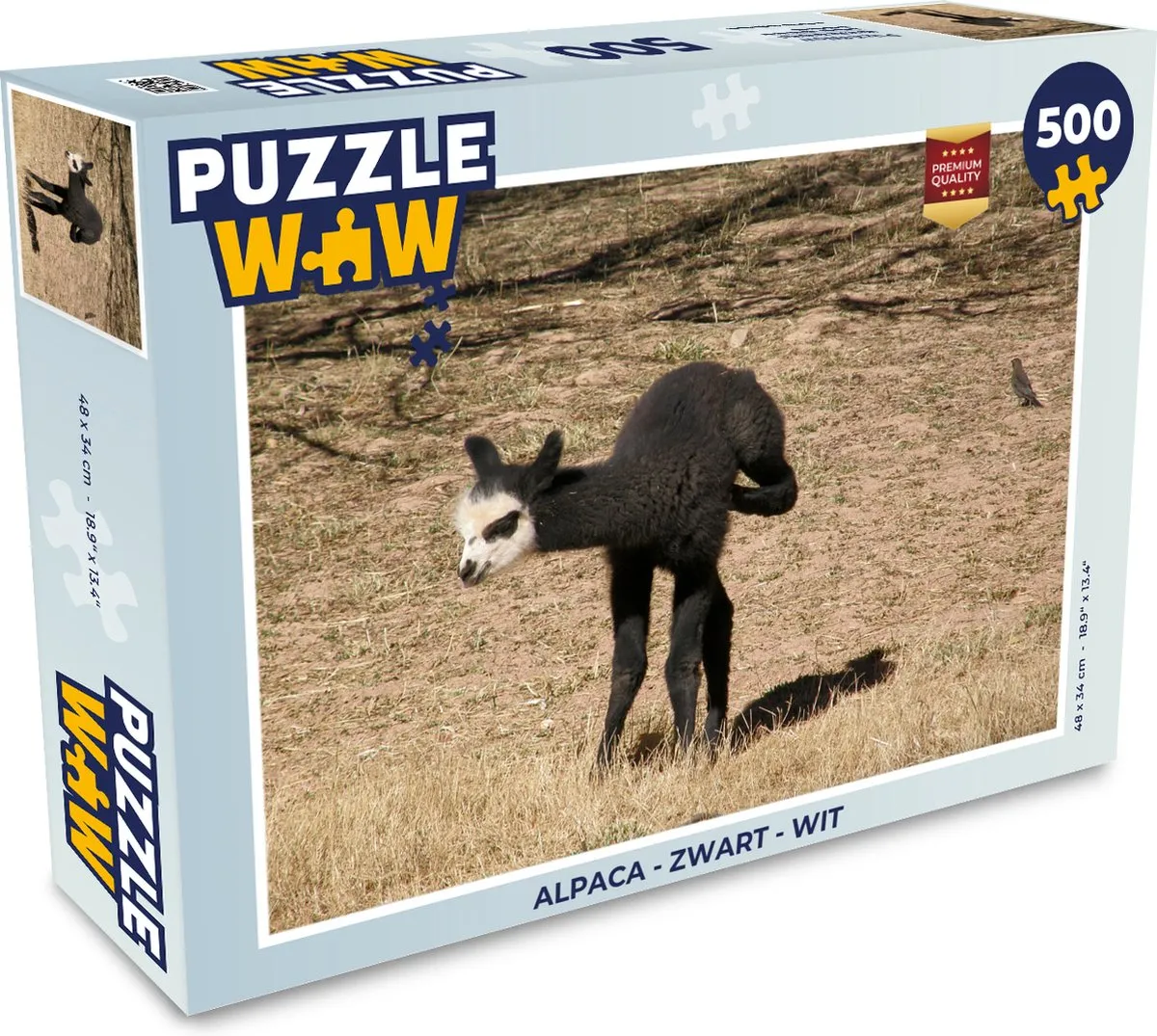 PuzzleWow Alpaca Legpuzzel 500 Stuks