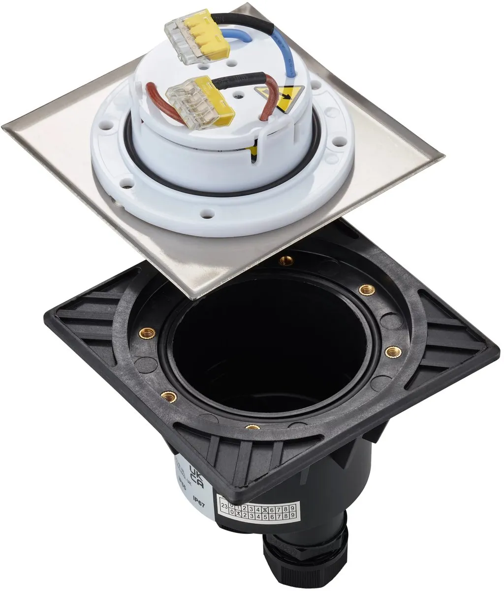 Philips LED Crust Grondspot 3W - Ø10.5cm - RVS - afbeelding 6 van 6