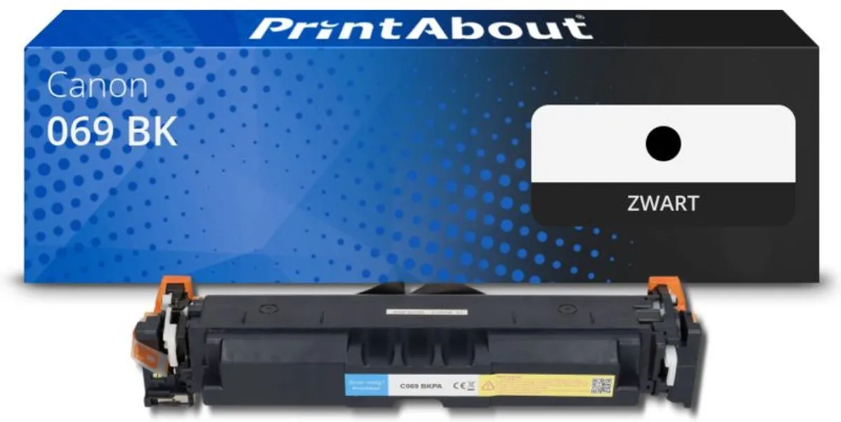 PrintAbout Canon 069 BK Toner - Zwart