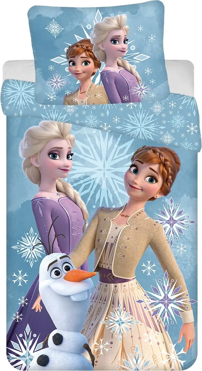 Disney Frozen Junior Dekbedset - Blauw - 1 Kussensloop - afbeelding 2 van 4