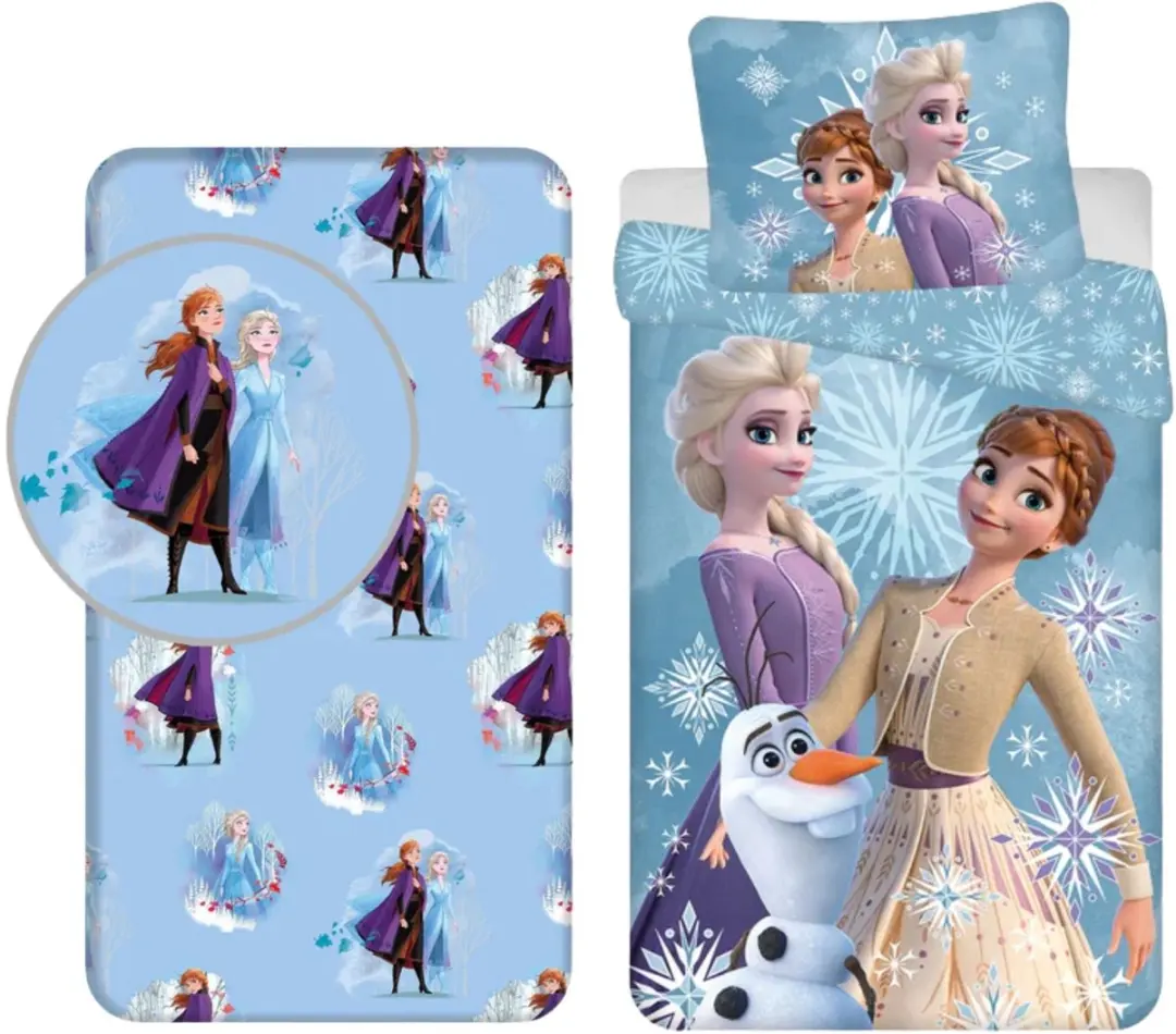 Disney Frozen Junior Dekbedset - Blauw - 1 Kussensloop