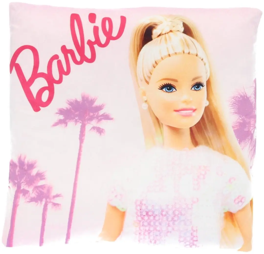Barbie Slaapkamerset Roze - Kussen & Fleece Decken - afbeelding 5 van 5