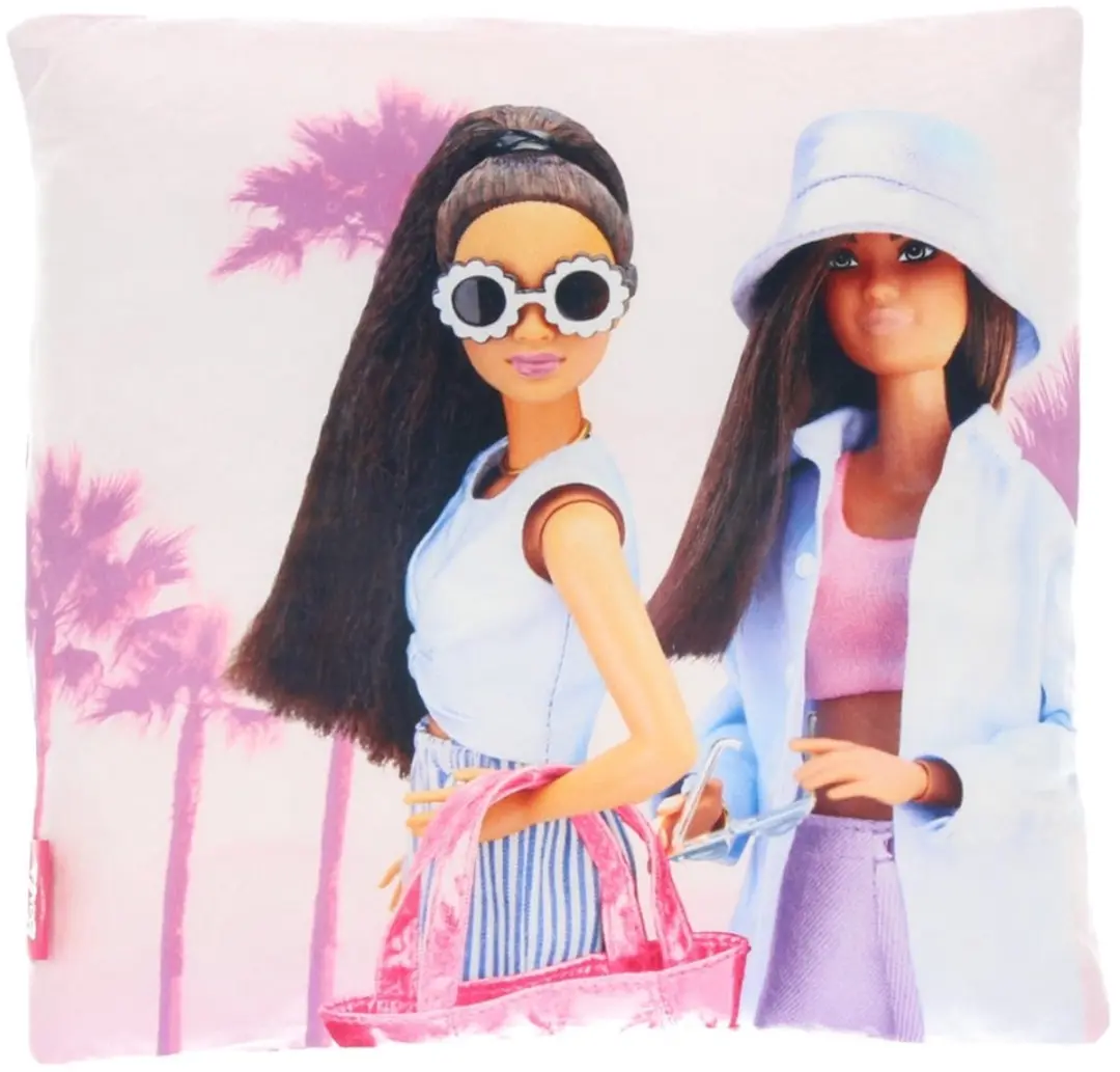 Barbie Slaapkamerset Roze - Kussen & Fleece Decken - afbeelding 4 van 5
