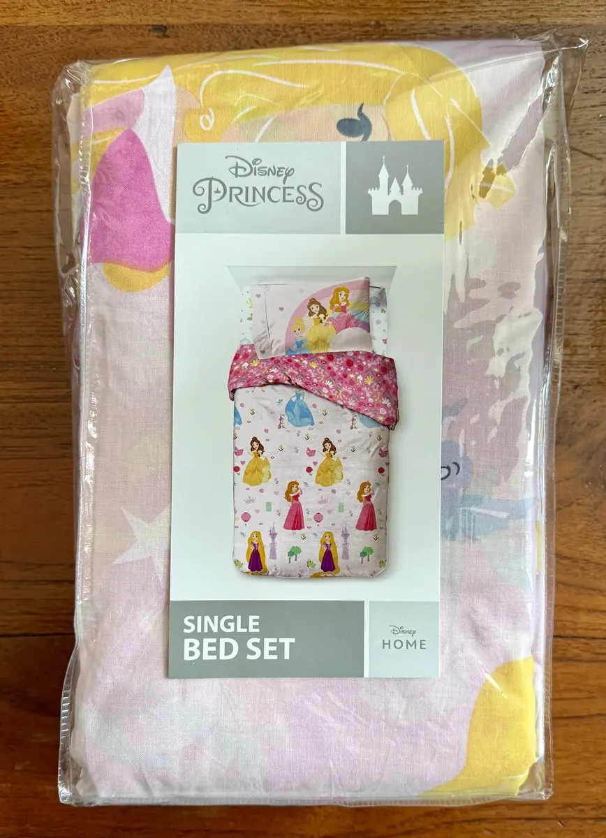 Disney Princess, beddengoed voor kinderen, 137 x 200 cm, 100% katoen, eenpersoon