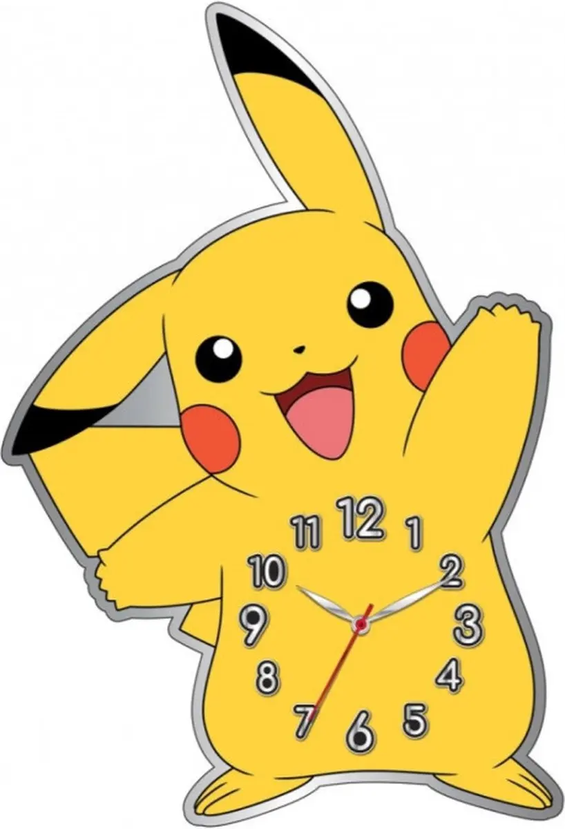 Pokémon Accutime Pikachu Wandklok