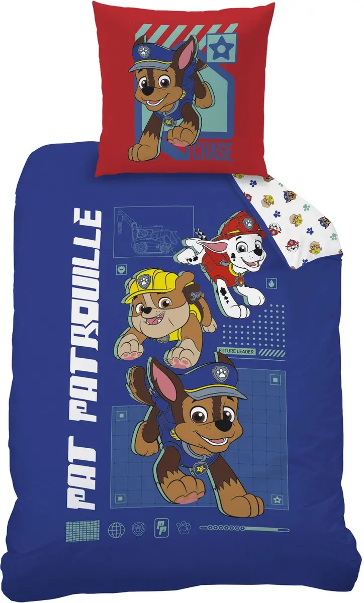PAW Patrol Dekbedovertrek, Patou- 140 x 200 cm