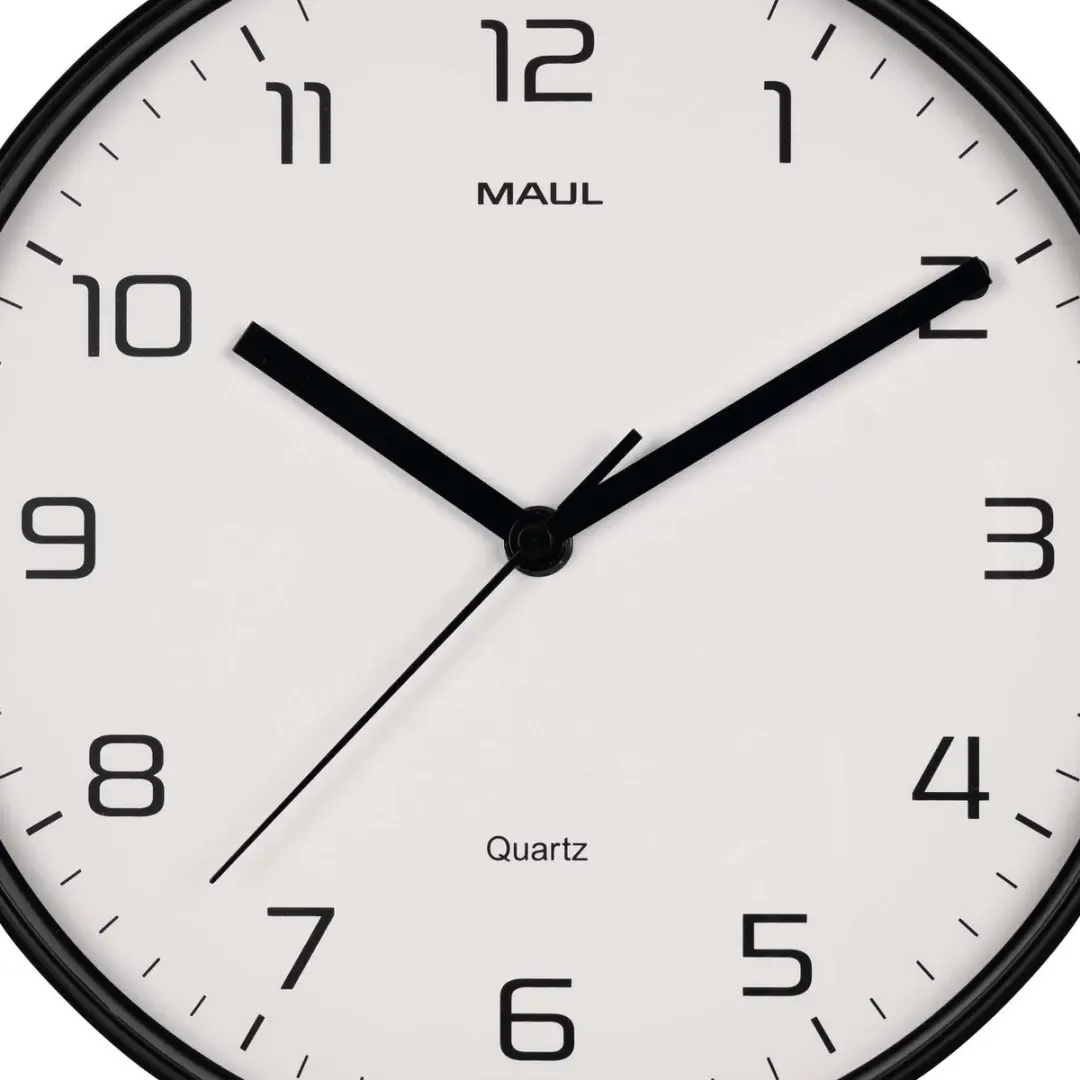 MAUL Wandklok MAULdrip Ø25,5cm - Zwart - afbeelding 6 van 6