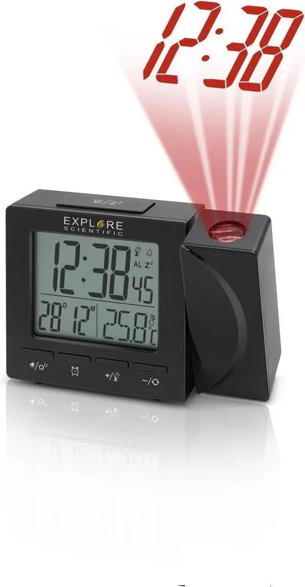 Bresser Explore Scientific RDP1001 Projectiewekker - Zwart - afbeelding 2 van 6
