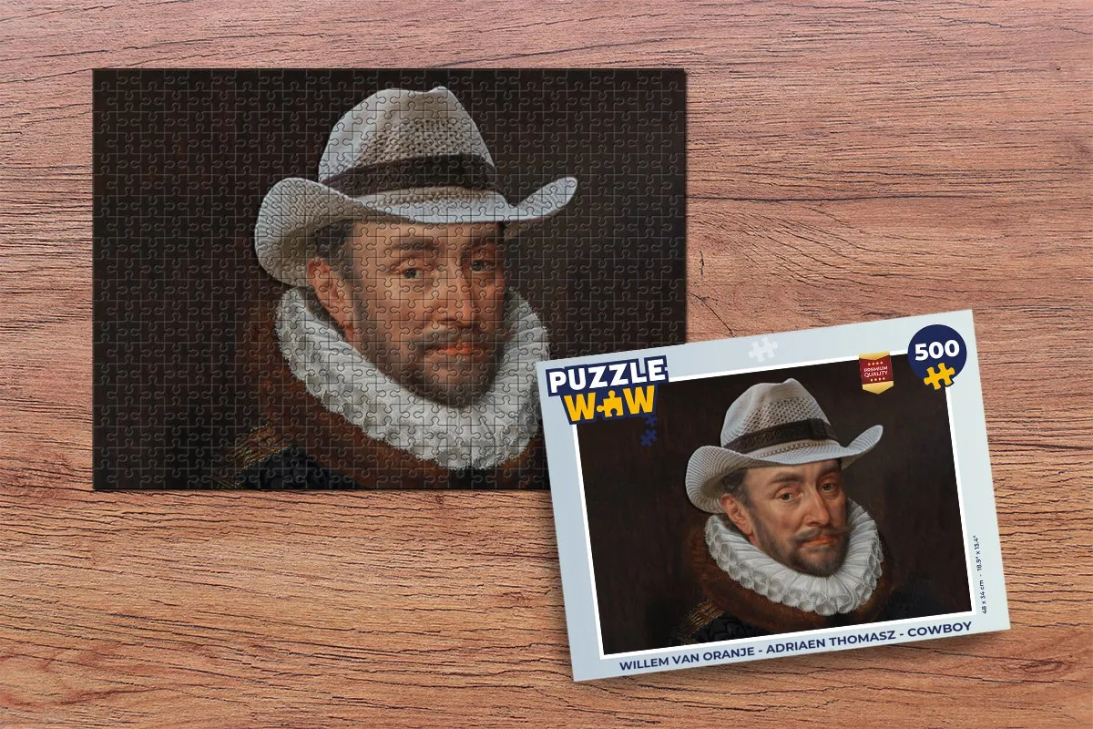 PuzzleWow Willem van Oranje Legpuzzel 500 Stuks - Multicolor