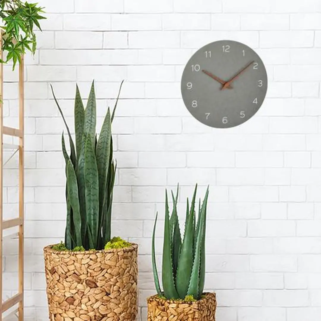 TFA Dostmann Wandklok 60.3054.10 - Houtlook Betongrijs 30cm - afbeelding 2 van 2