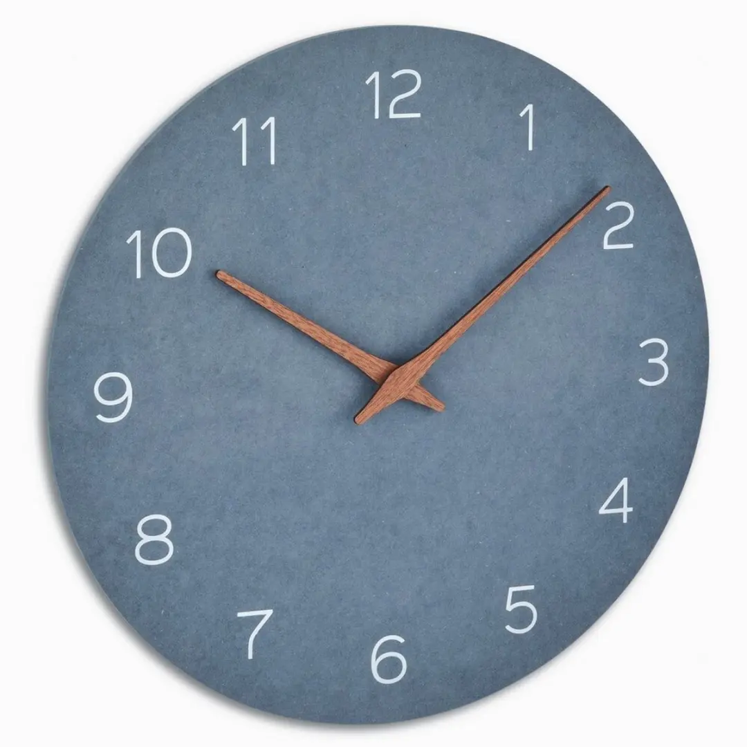 TFA Dostmann Wandklok 60.3054.06 - Houtlook Duifblauw 30cm - afbeelding 3 van 3