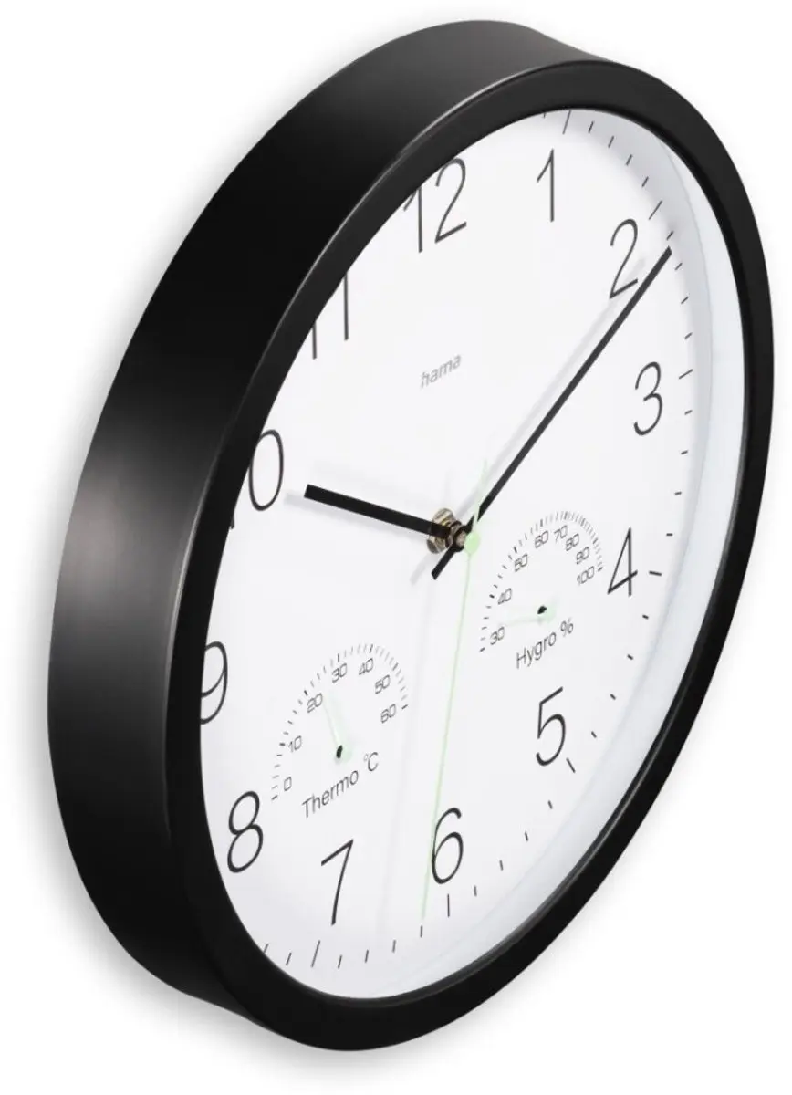 Hama Santorini Wandklok Thermo-/Hygrometer