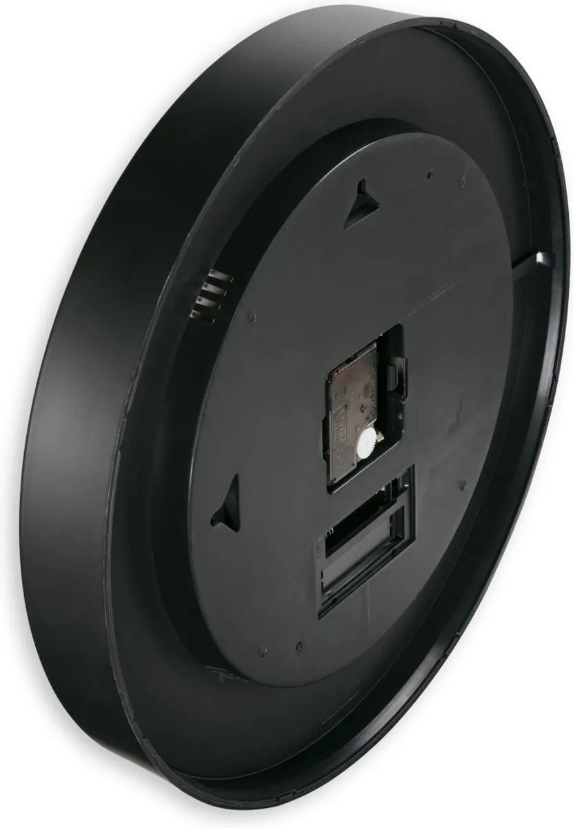 Hama Wandklok Lanzarote Radiogestuurd - 35cm Zwart - afbeelding 2 van 3