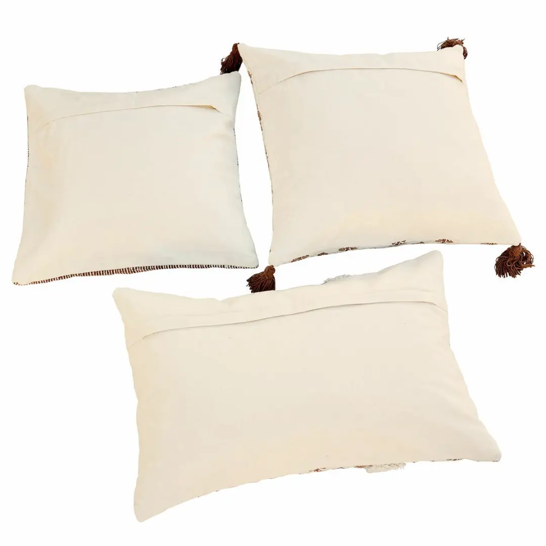 Loberon Arsalan Kussenhoes Set 3 Stuks - crème/bruin - afbeelding 4 van 4