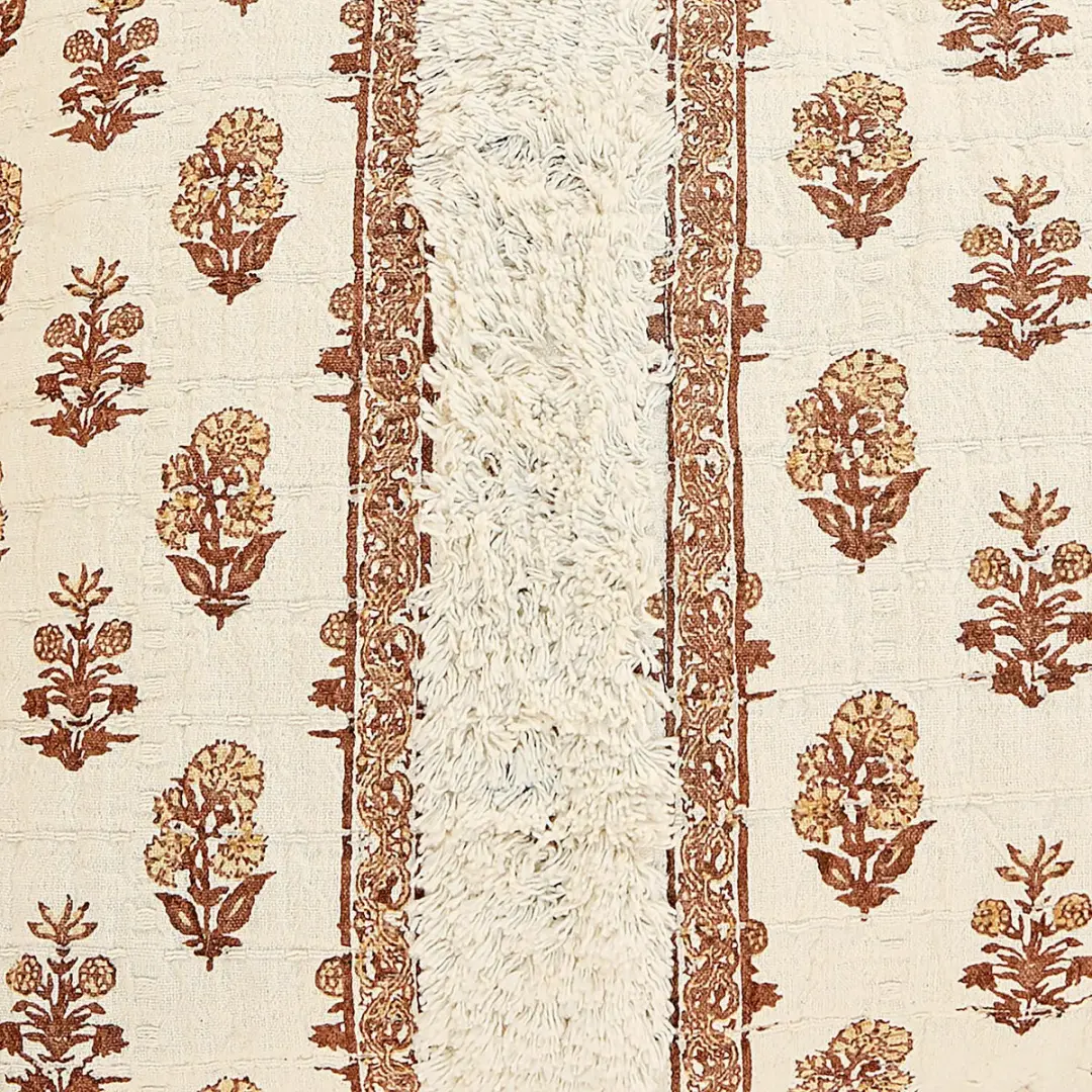 Loberon Arsalan Kussenhoes Set 3 Stuks - crème/bruin - afbeelding 3 van 4