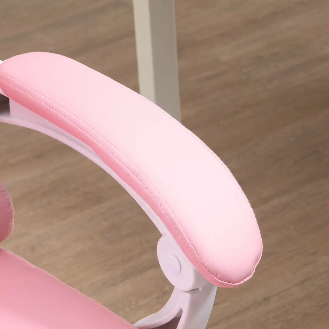 Vinsetto Ergonomische Bureaustoel Roze - afbeelding 3 van 6