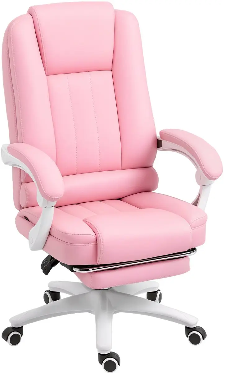 Vinsetto Ergonomische Bureaustoel Roze