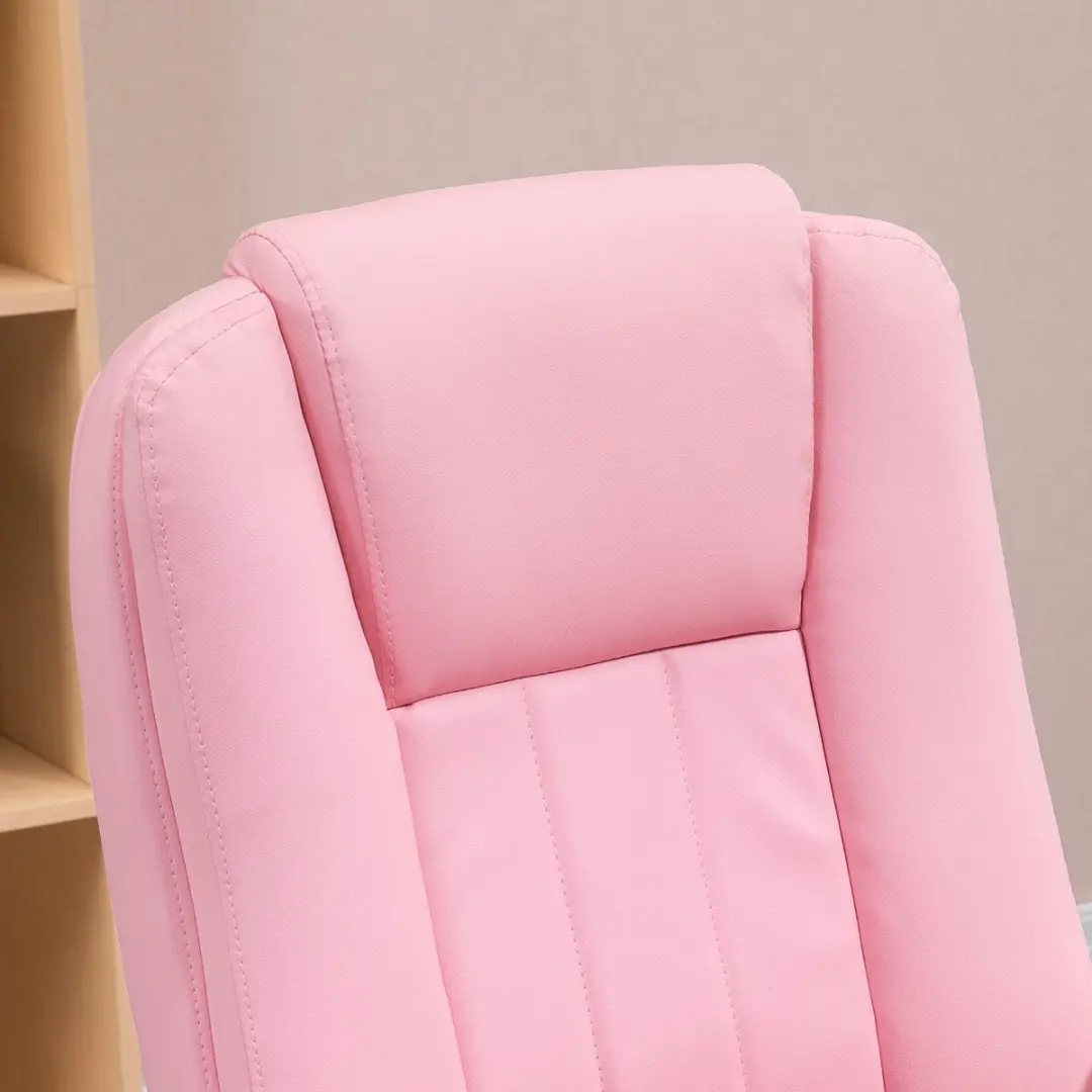 Vinsetto Ergonomische Bureaustoel Roze - afbeelding 4 van 6