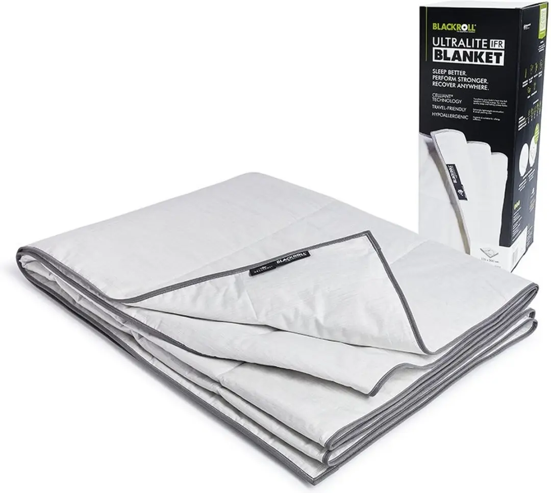 BLACKROLL Recovery Deken 135x200cm - Wit/Grijs