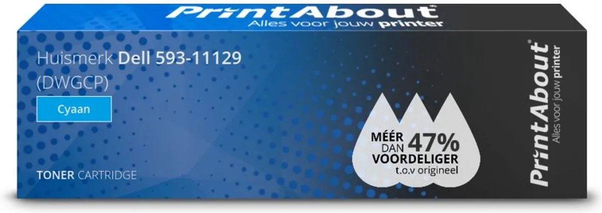 PrintAbout 593-11129-PA Toner Cyaan