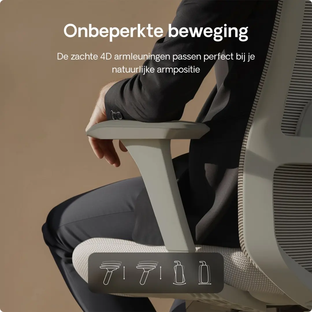 Desktronic SitOne Ergonomische Bureaustoel - Grijs