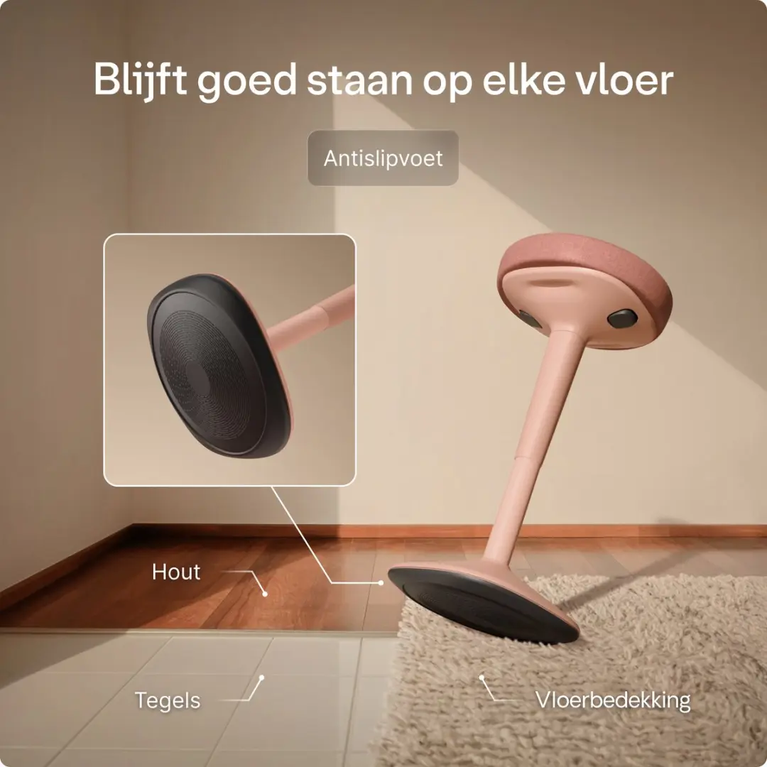 Desktronic Ergonomische Balanskruk Roze - ∅33cm