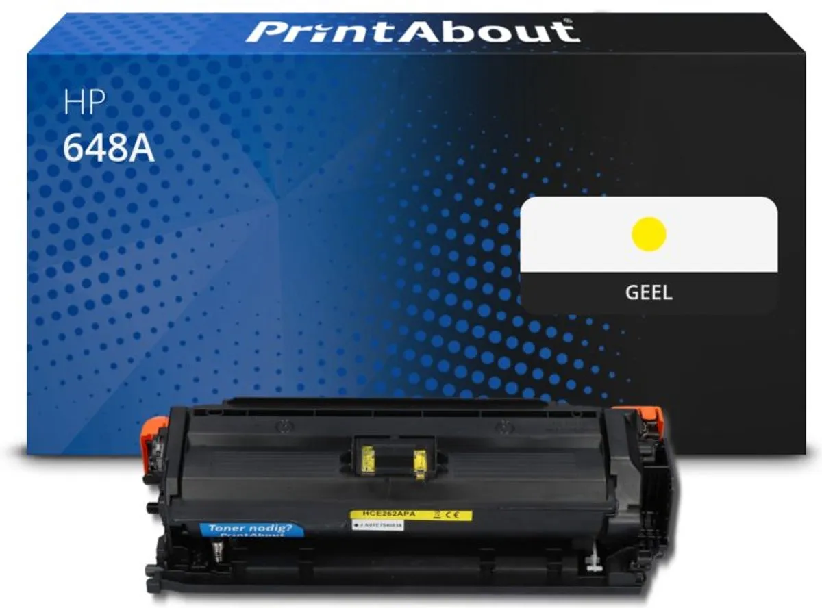 PrintAbout HP 648A CE262A Toner Geel - 47.000 pagina's