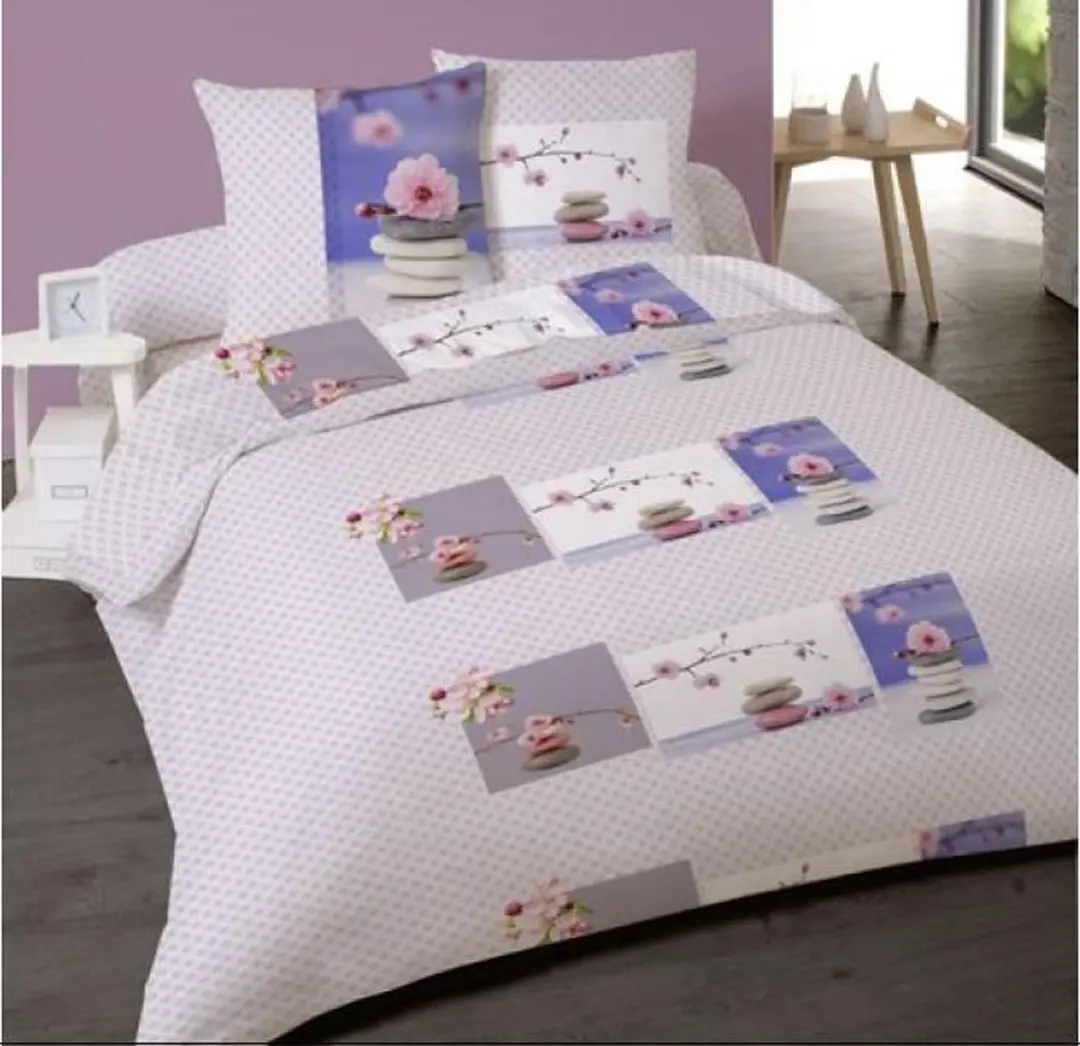 2-Persoonsdekbedovertrek katoen Zen attitude 240x220 met 2 kussensloppen 65x65