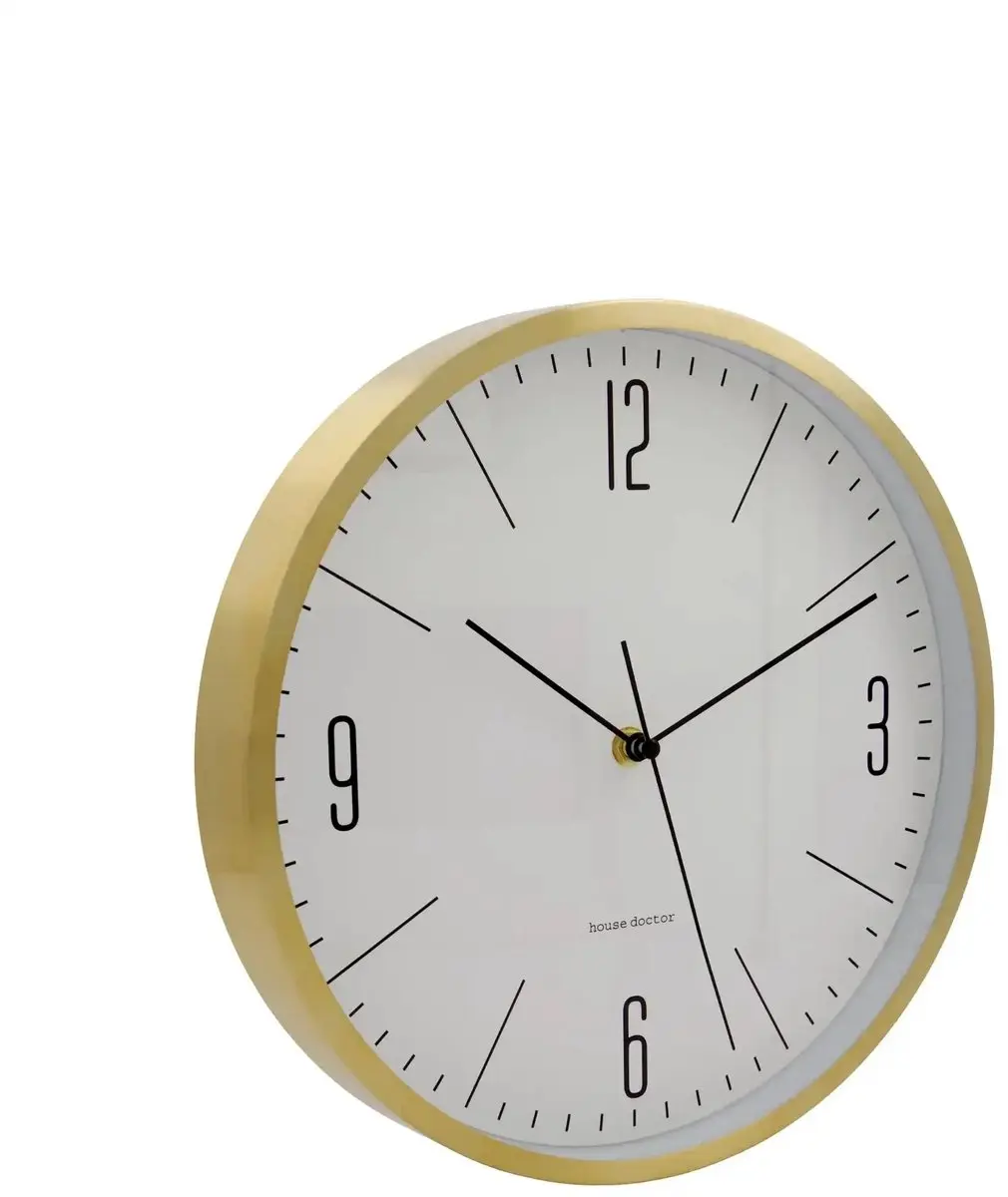 House Doctor Wandklok Hour goudkleurig 30 cm
