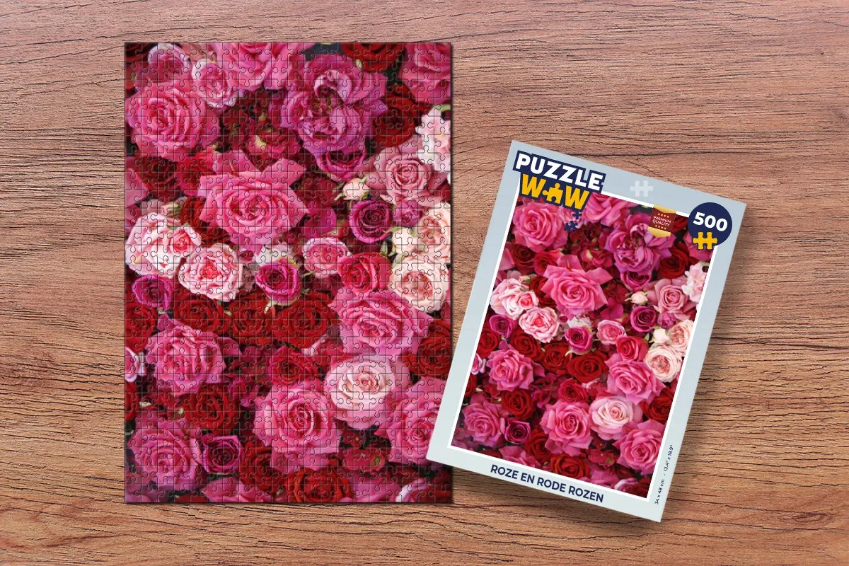 PuzzleWow Legpuzzel Rozen 500 Stuks - Multicolor