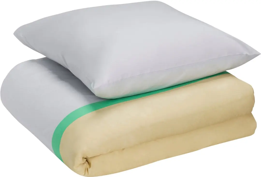 Hübsch Block Beige Bedlinnen