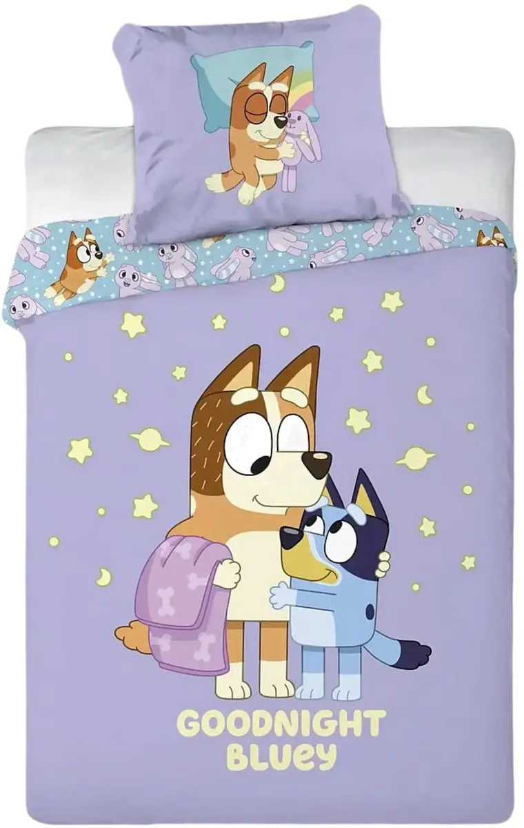 Bluey Dekbedovertrek Eenpersoons - Meerkleurig - afbeelding 3 van 4