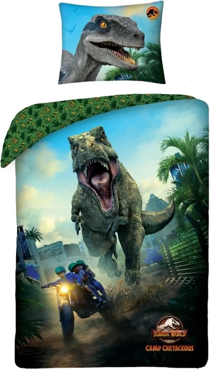 Jurassic World Dekbedovertrek Camp 140 x 200 cm
