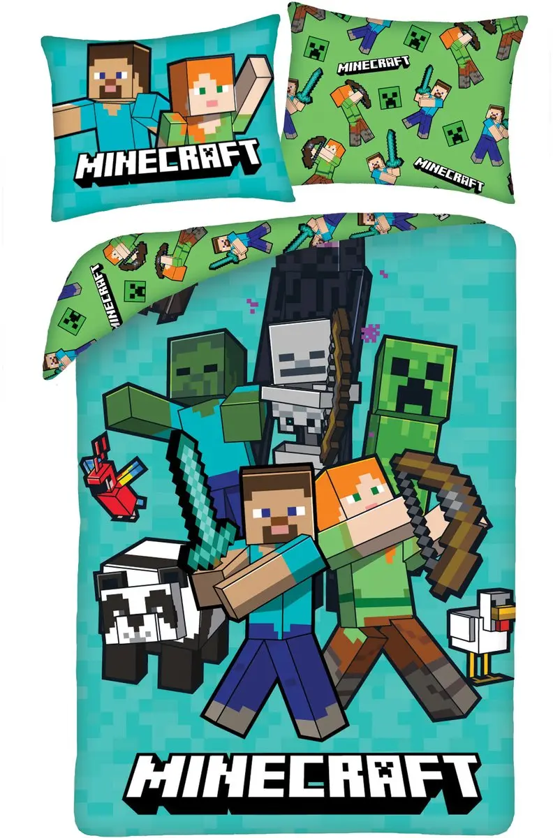 Minecraft Dekbedovertrek Fight Mode