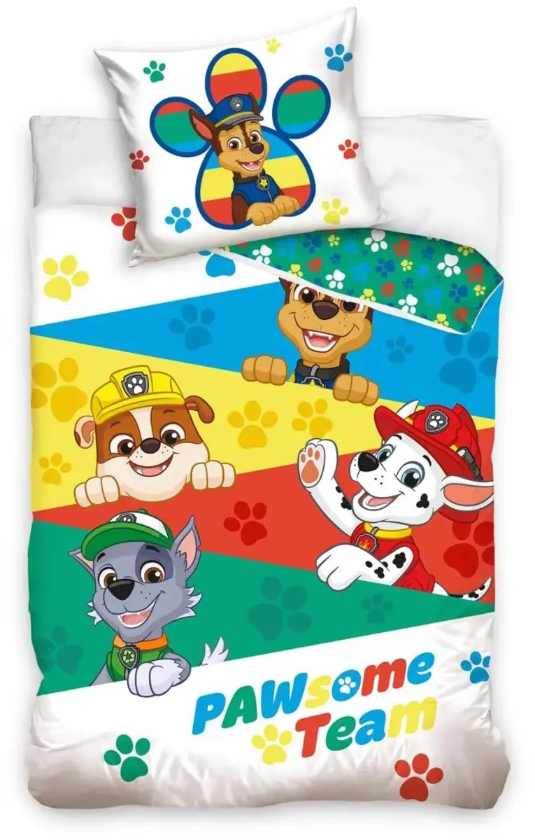 Paw Patrol peuterdekbedovertrek Happy