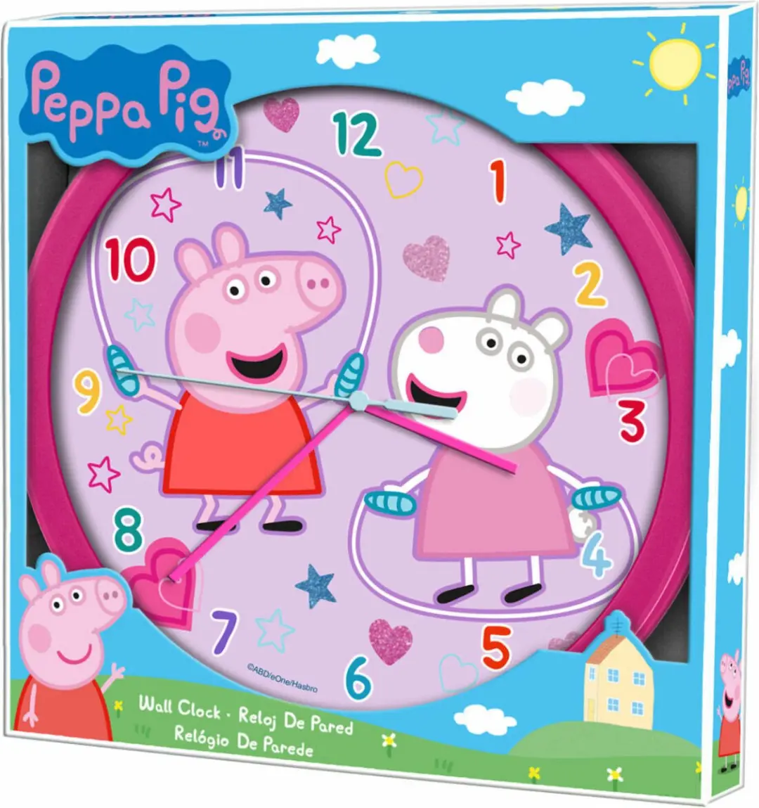 Peppa Pig Wandklok Rond 25cm