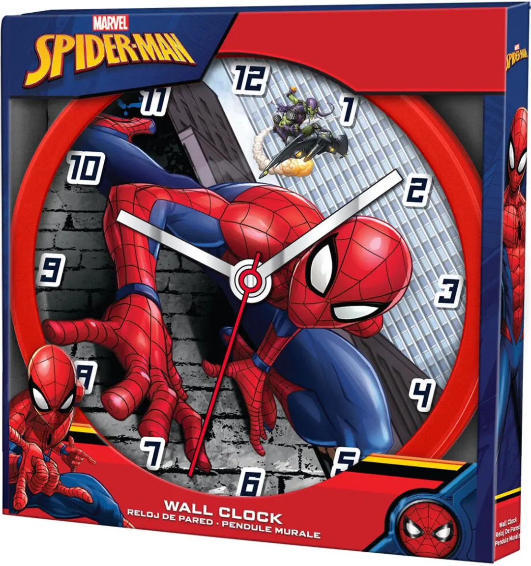 Marvel Spider-Man Wandklok 25cm - Multi Colour - afbeelding 3 van 4