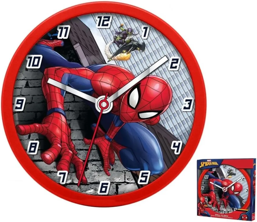 Marvel Spider-Man Wandklok 25cm