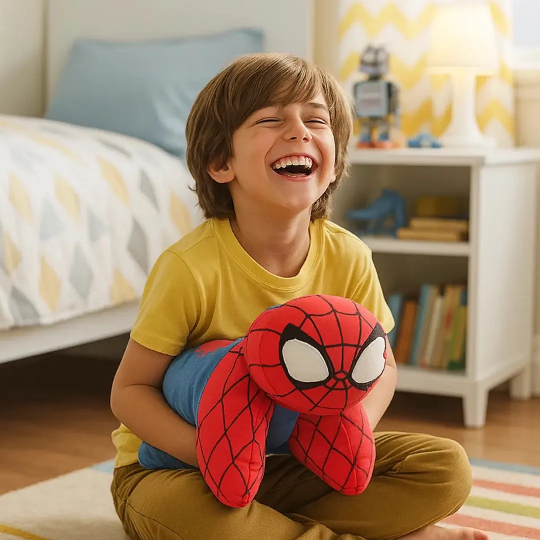 Spider-Man Knuffelkussen - Rood - afbeelding 2 van 4