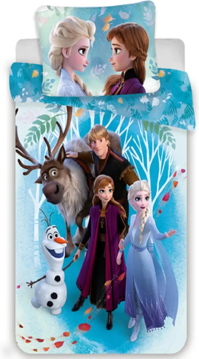 Disney Frozen Dekbedovertrek Family 140x200cm - Multicolor - afbeelding 6 van 6
