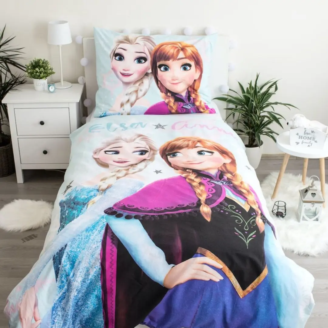 Disney Frozen Dekbedovertrek Eenpersoons 140x200cm - Multi - afbeelding 6 van 6