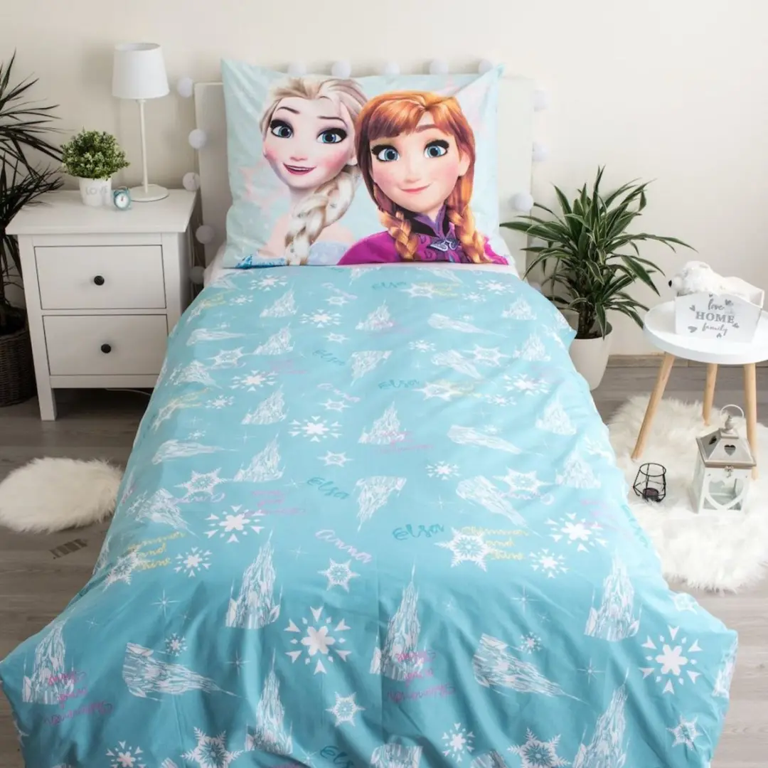 Disney Frozen Dekbedovertrek Eenpersoons 140x200cm - Multi - afbeelding 3 van 6