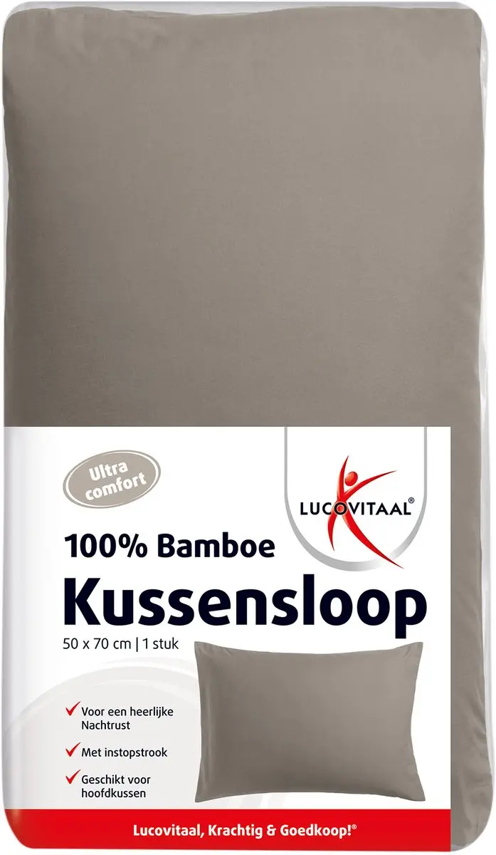Lucovitaal Bamboe Kussensloop 50x70cm