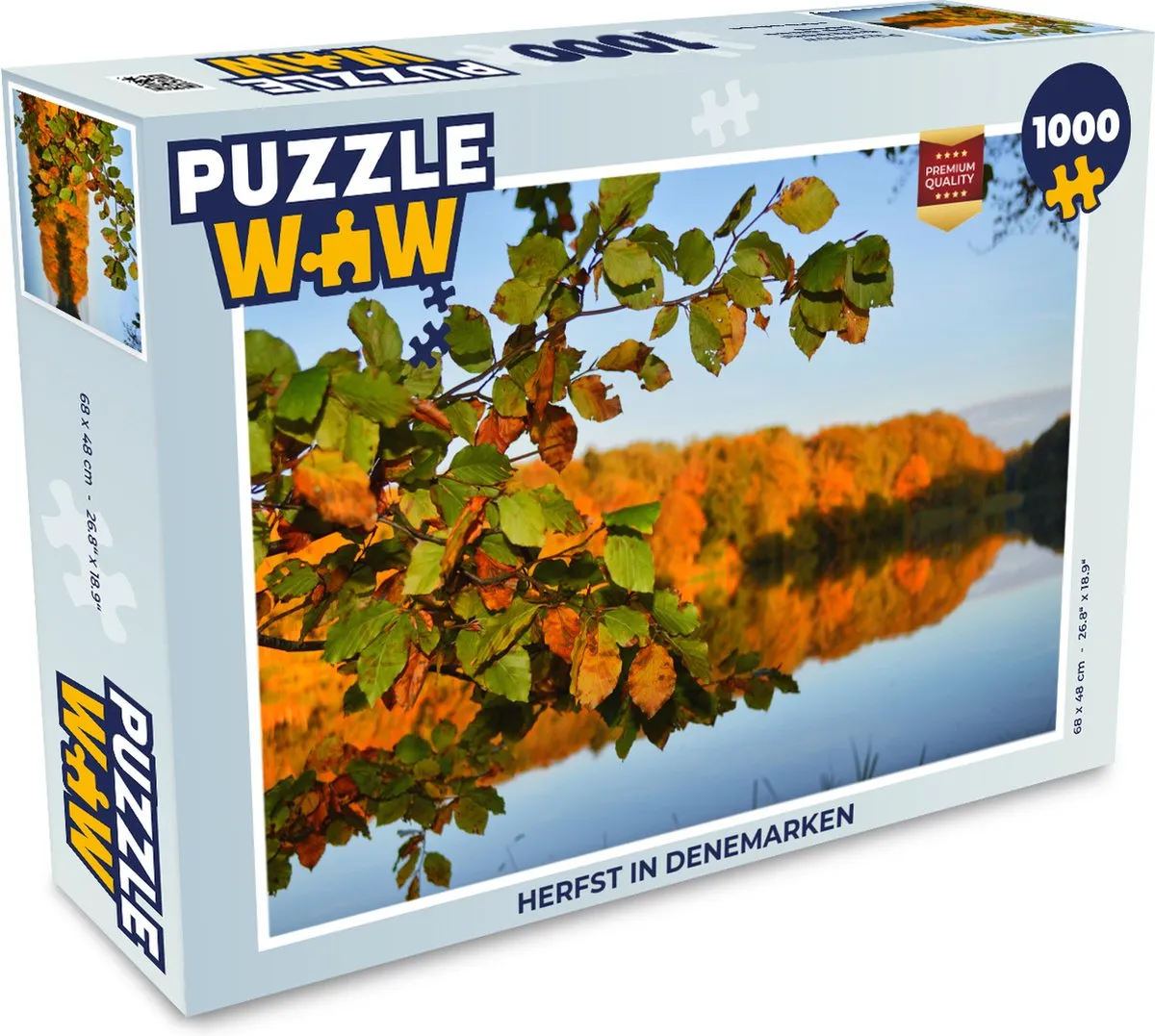 PuzzleWow Herfst in Denemarken Legpuzzel 1000 Stuks